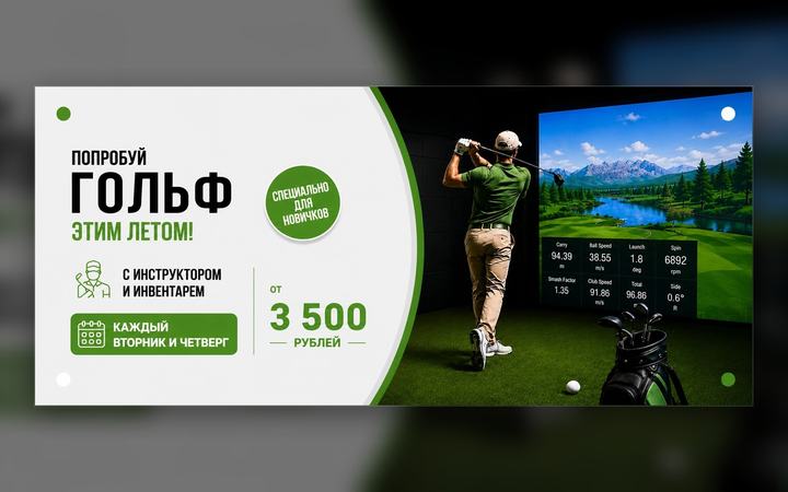 Первый шаг в мир гольфа – лето 2026